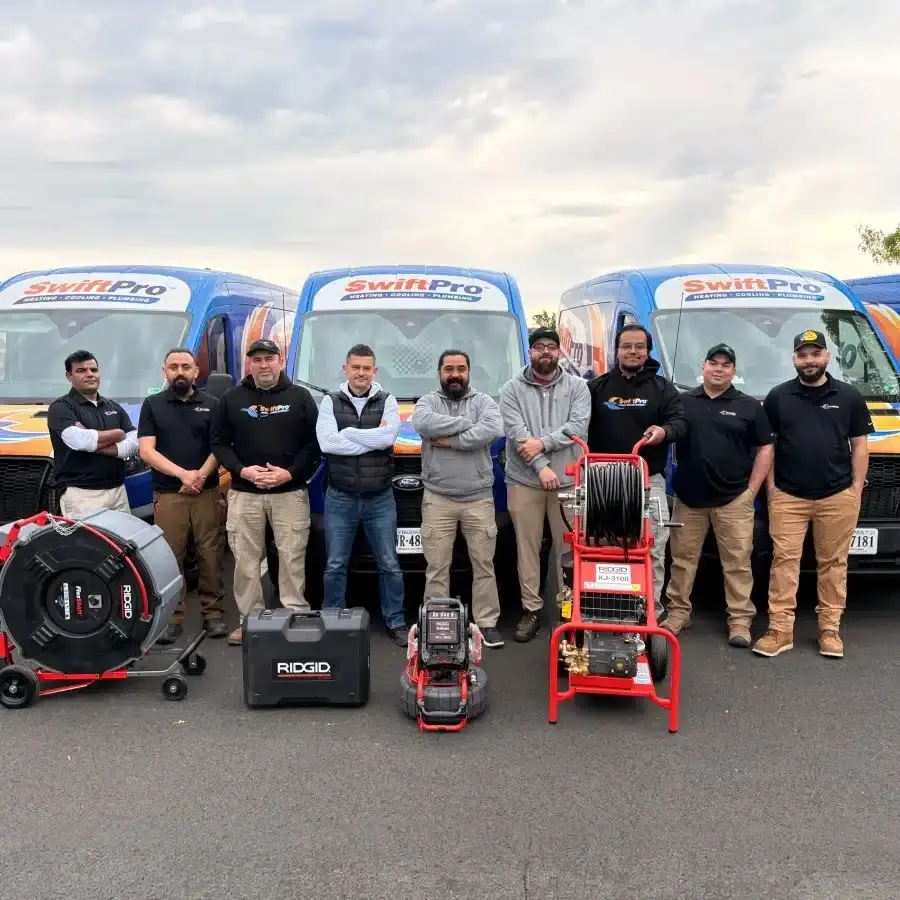 The SwiftPro plumbing team in Northern Virginia